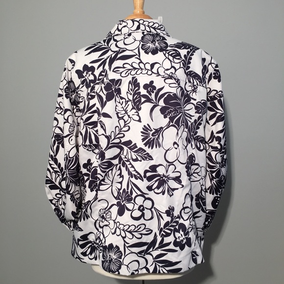 Alfred Dunner Floral Jacket Size 18w - Picture 7 of 8